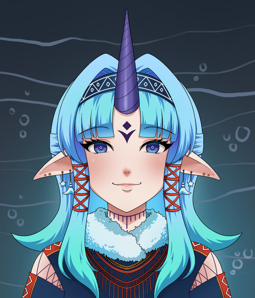 Draw anime colored portrait