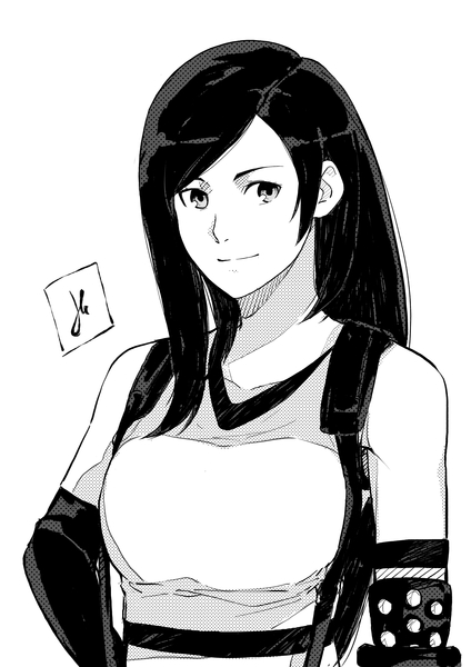 Black and White Manga Style Illustration