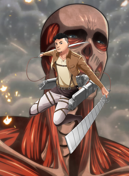 Drawing attack on titan character