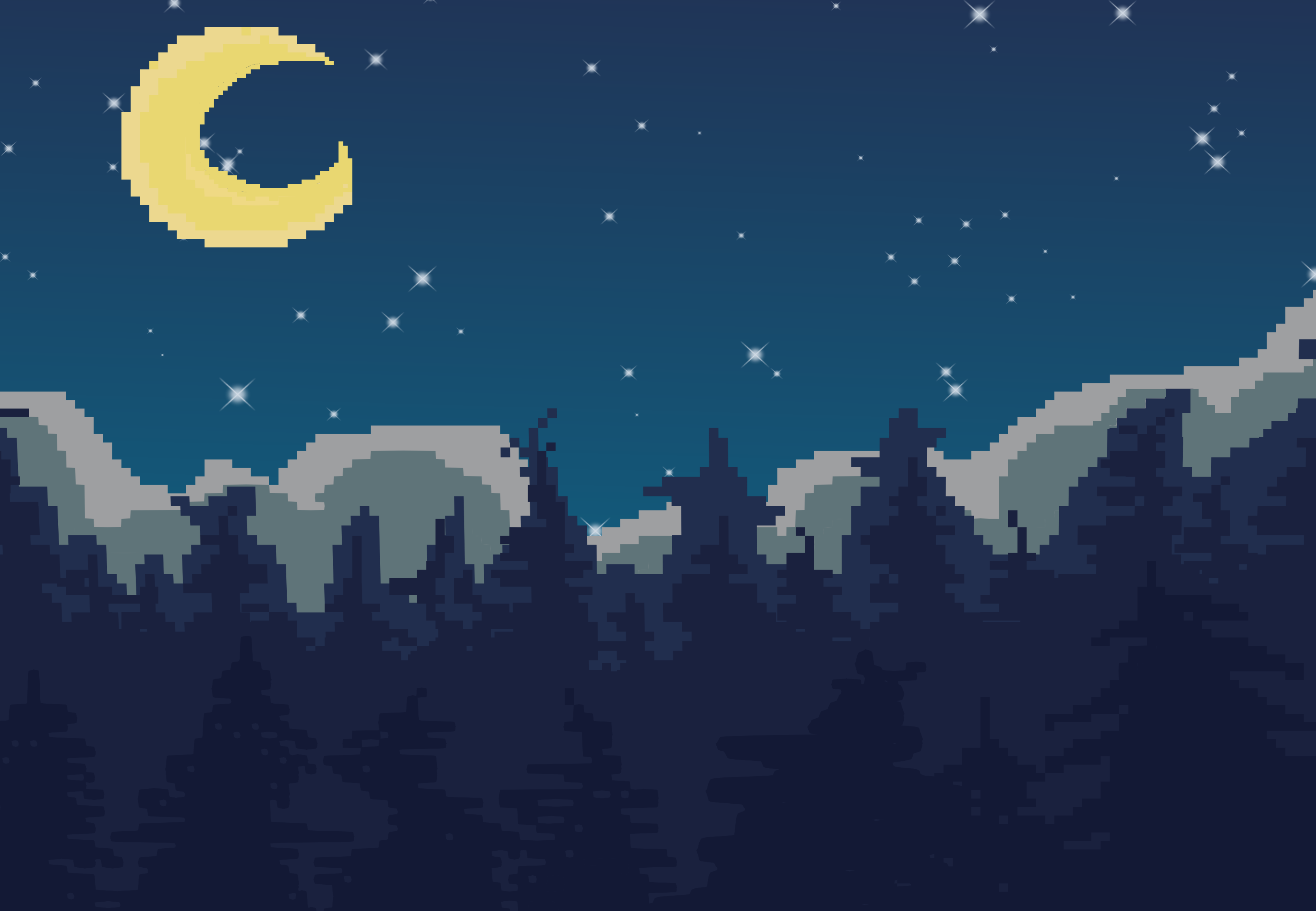 Fully Colored Pixel Art Background - Artists&Clients