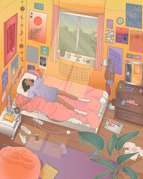 Colourful digital illustration