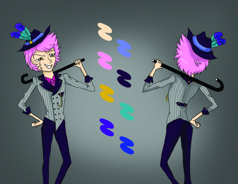 Colored full body character (Front&back)
