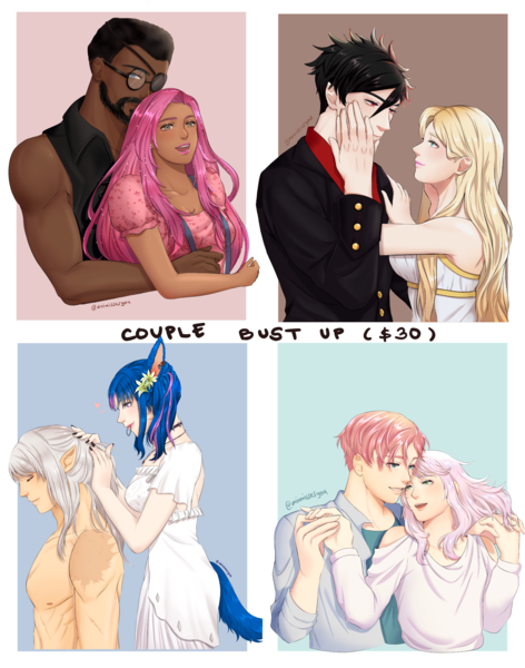 Colored Couple Bust up 