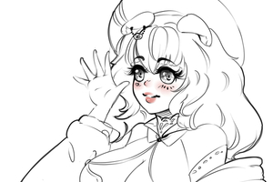 sfw half body sketch promotion