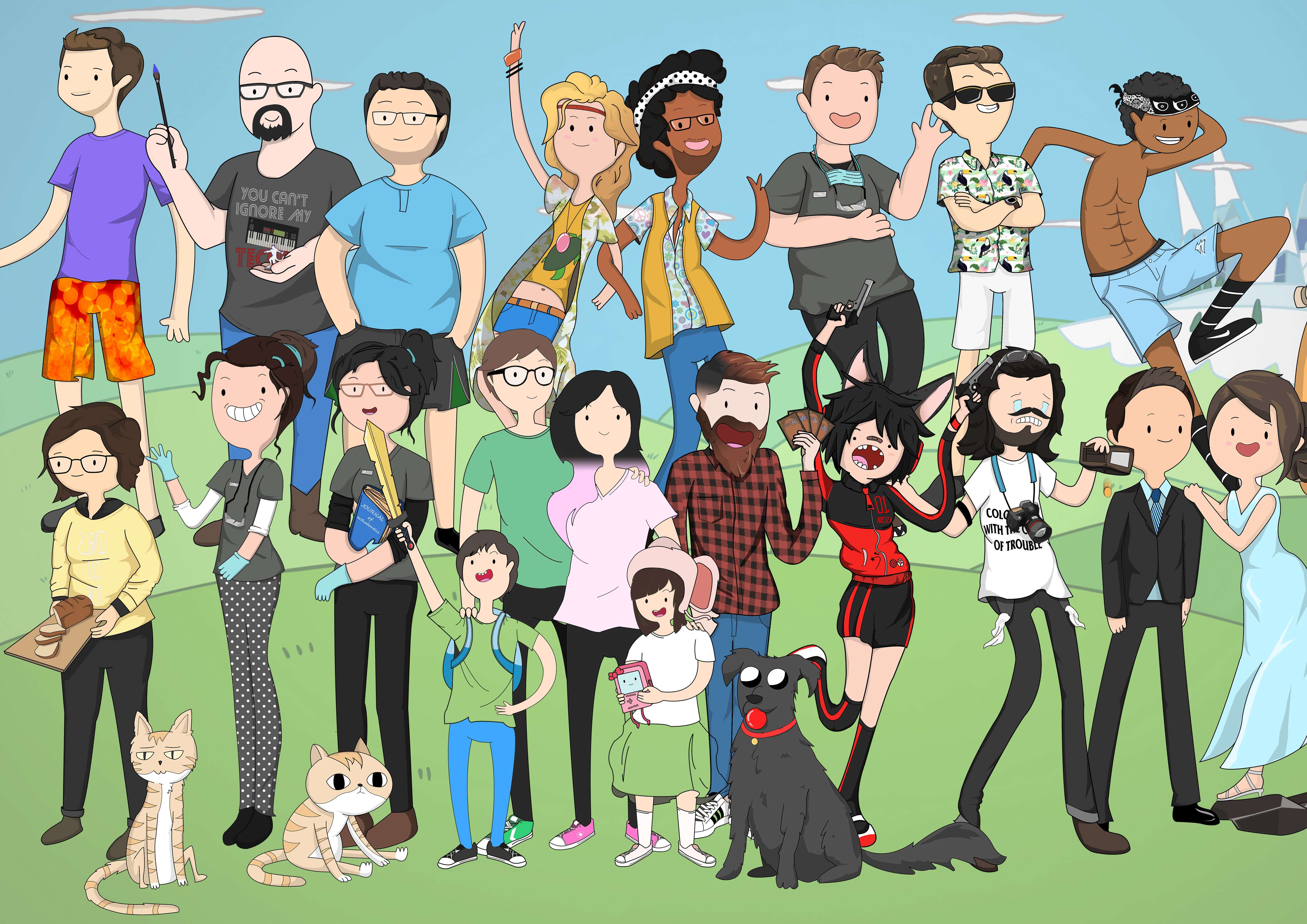 Custom Adventure Time Potrait Artists&Clients