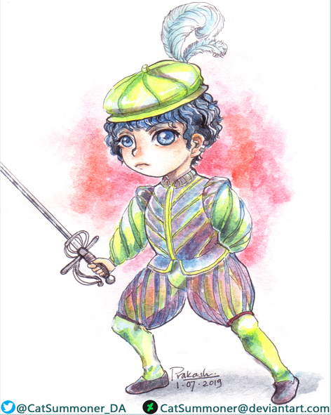 Armed and armored Chibis