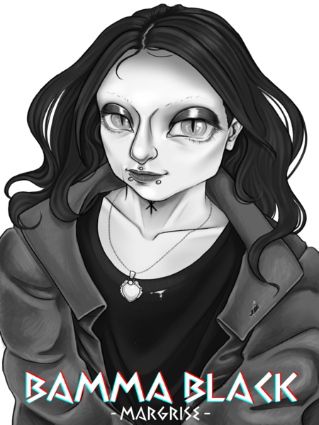 B&W Character bust