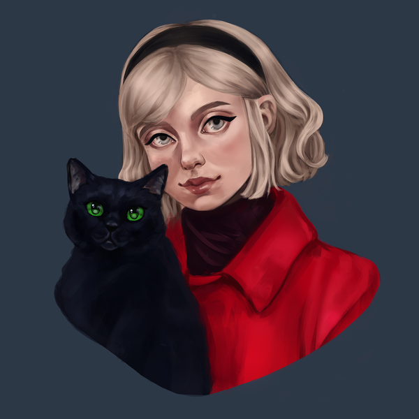 Colored painting of you and your pet