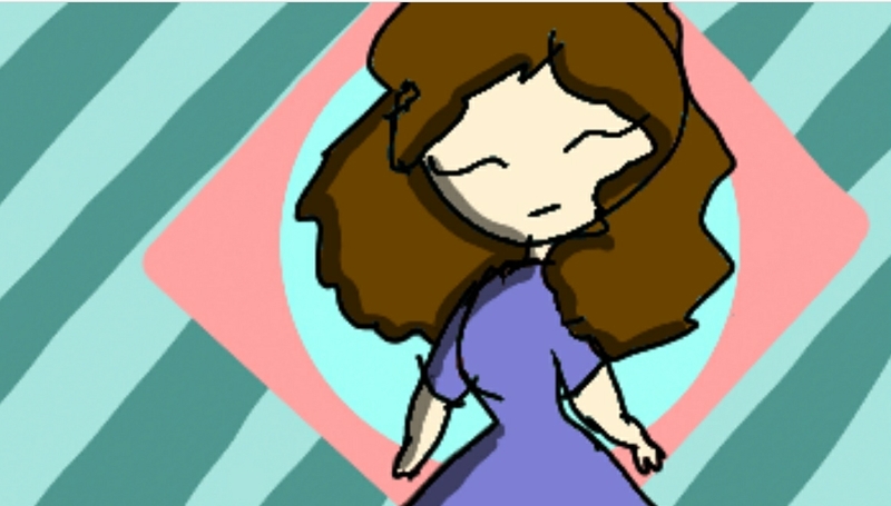 Colored human with background