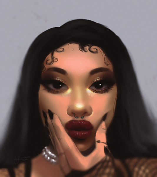 colored head/bust