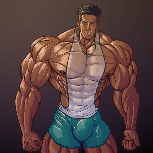Half Body Muscular Character 