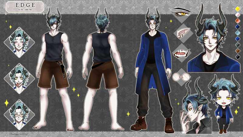 .Ref sheet character. 