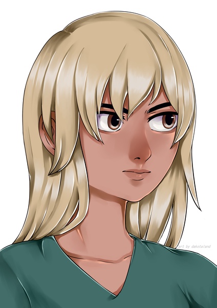 Colored Headshot with simple background
