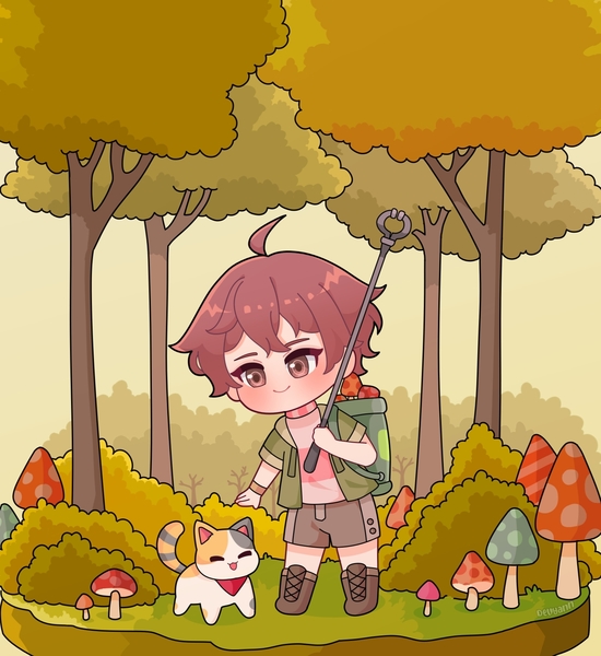 Chibi with Background 