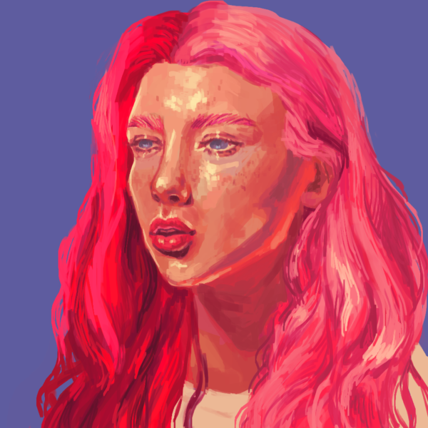 painted portrait