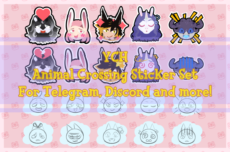 YCH Animal Crossing Reactions [STICKERS]