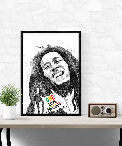 Bob Marley's portrait