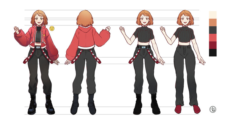 Colored Sketch Character Sheet