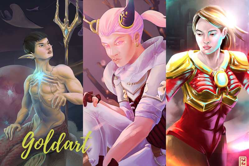 Half Body Fantasy Illustration