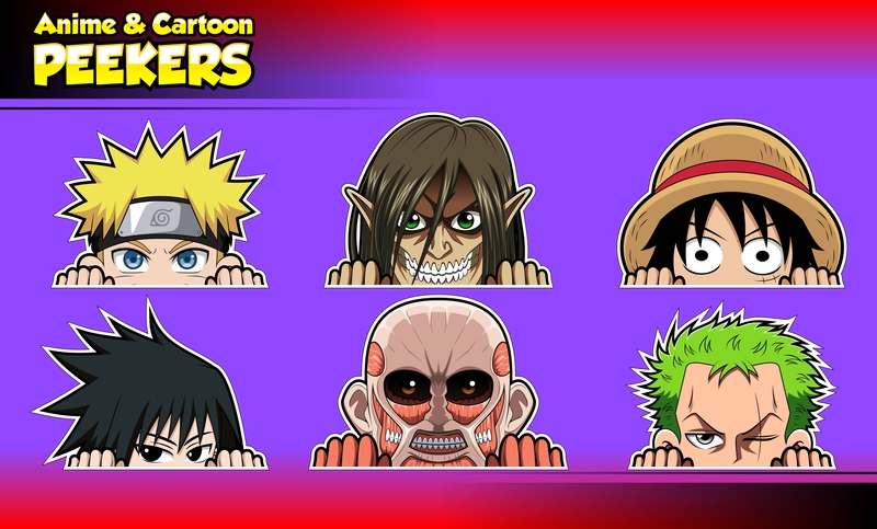 Anime Peeker Sticker