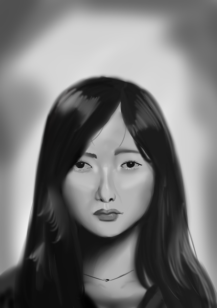 Grayscale painting