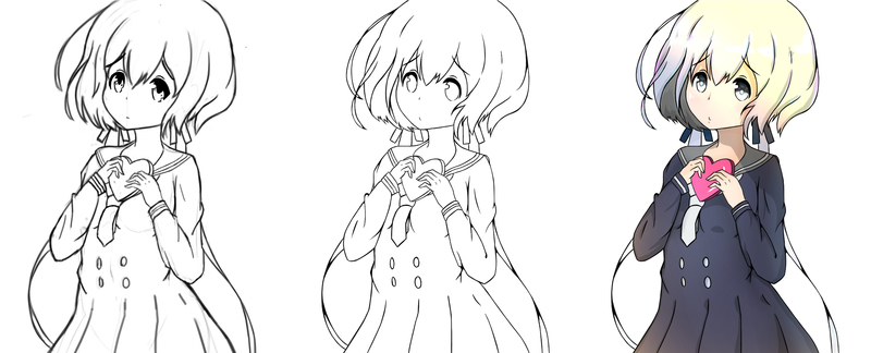 Colored Half Body