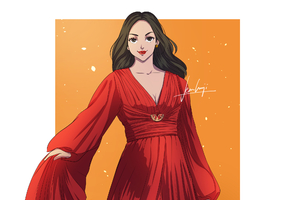 colored anime style full