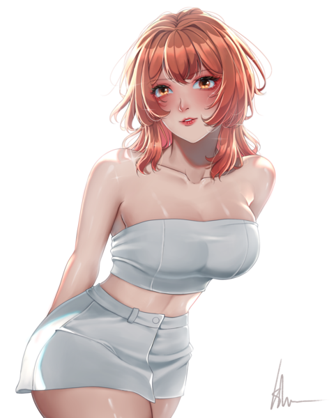 Full Colored Half Body Anime Style