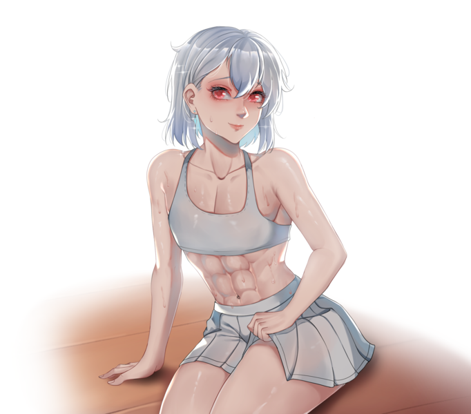 Full Colored Thigh Up Anime Style