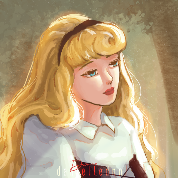 Anime with painterly style bust