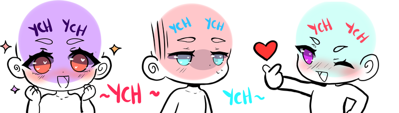 emote 3 chibis YCH