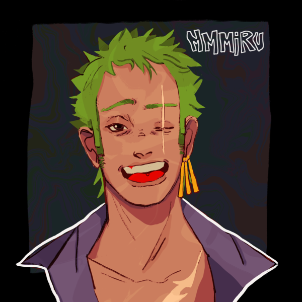 Flat Colored Bust