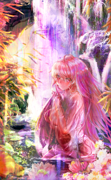 Anime full color with background.