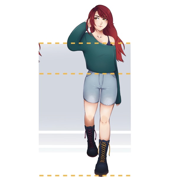 Illustration - Full body, shaded