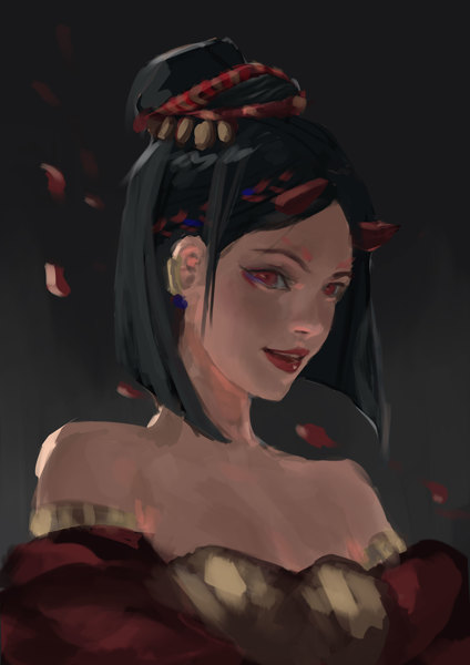 Semi-Realistic Colored Portrait