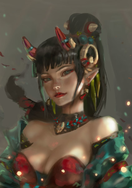 Detailed Semi-Realistic Colored Portrait