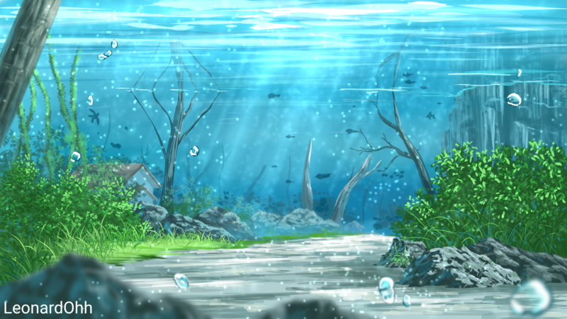 Anime Background Underwater - Artists&Clients