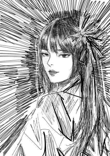 [SPECIAL COMMS] BW SKETCH BUST UP