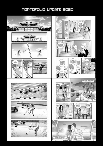  I will create  Manga Page for you! 