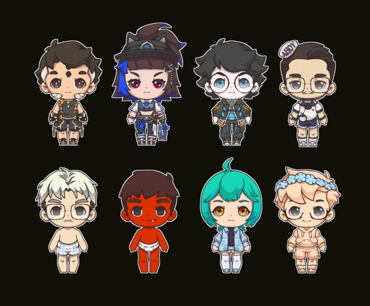 CHIBI - SIMPLE ANIMATION STICKER