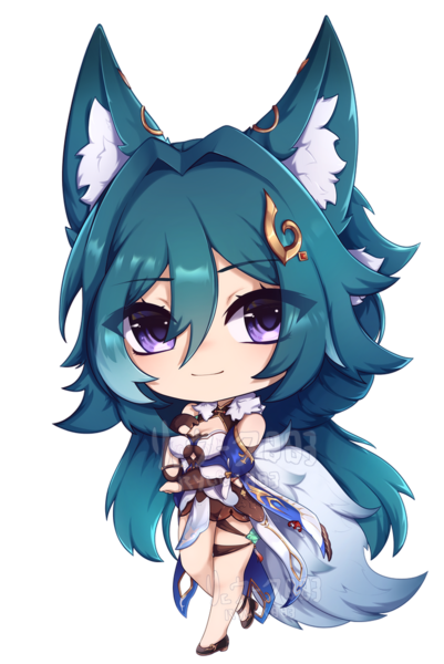 Fully colored chibi