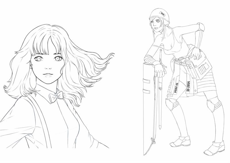 Clean & Detailed Lineart