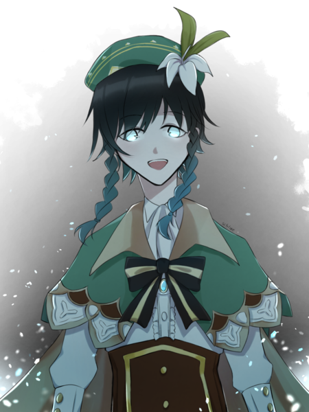 Colored half body character