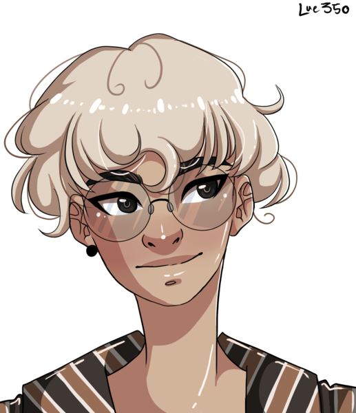 Coloured Anime-style Portrait