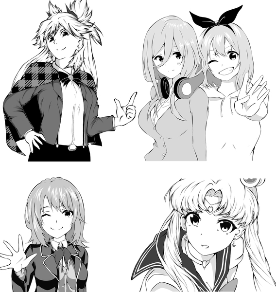 I will draw characters in manga style