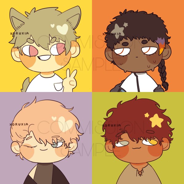 Colored chibi icon 