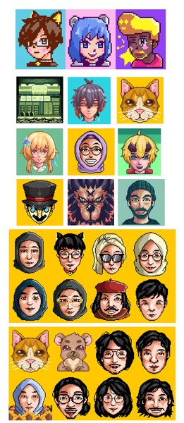 PIXEL CHARACTER PROFILE & ICON