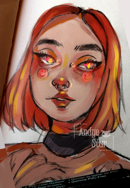 Colored sketch head/Icon