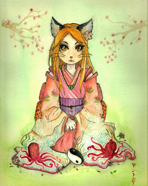 Traditional Watercolour Character