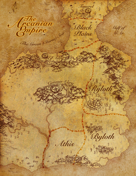 Parchment texture fantasy map (the budget brush stamped edition)